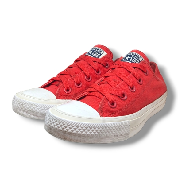 Converse | Orange Canvas Lunarlon All Star Lace Up Sneakers Women's Size 5.5 - Picture 2 of 7